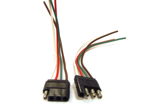 Cole Hersee Co 11134 Universal Trailer Connector 4-Pole Socket & Plug, 6” wire - Picture 2 of 5