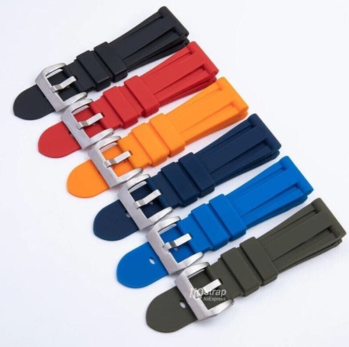 Correa de goma para reloj inteligente deportivo Panerai correa de repuesto 24 mm - Imagen 6 de 16