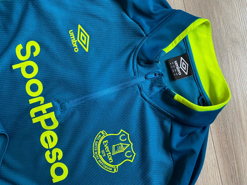 Everton Fußball Jacke Training blau Umbro 1/4 Zip Soccer England Größe XL - Bild 5 von 6