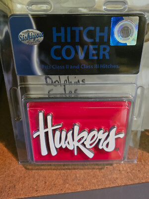 NEBRASKA CORNHUSKERS NCAA NFL Hitch Cover, Class II & III new