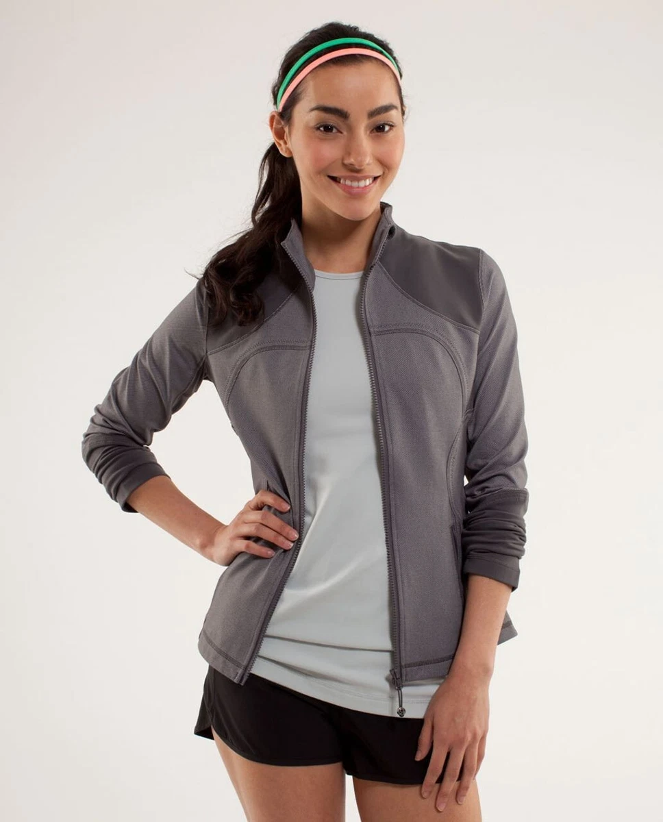 LULULEMON FORME JACKET SOOT LIGHT SIZE 8