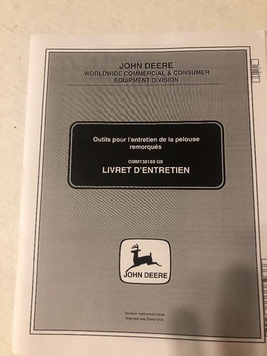 John Deere Bedienungsanleitung für Rasenpflegegeräte, Schlepp-Hinter (OMM138188 G0) - Bild 3 von 5