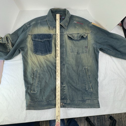 Vintage Y2K Fubu Denim Jacket Mens Large - Picture 7 of 11