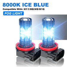 For Honda Pilot 2006-2018 - 2pc H11 4500k Blue Led Fog Driving Light Bulbs Kit For Honda Pilot 2006-2018 - 2pc H11 4500k Blue Led Fog Driving Light Bulbs Kit