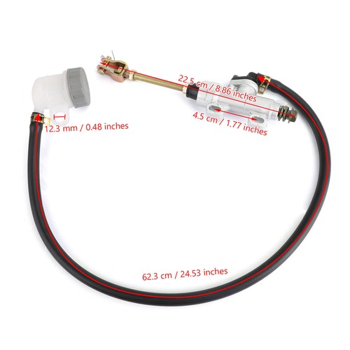 Rear Brake Master Cylinder fits Suzuki LTA500F LTF500F Vinson 500 2003-2007 T9 - Picture 3 of 12