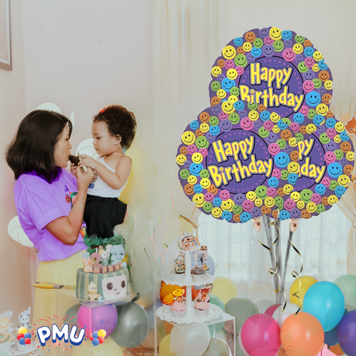 PMU 18 Inches Happy Birthday Mylar-Foil Balloons - Picture 16 of 150