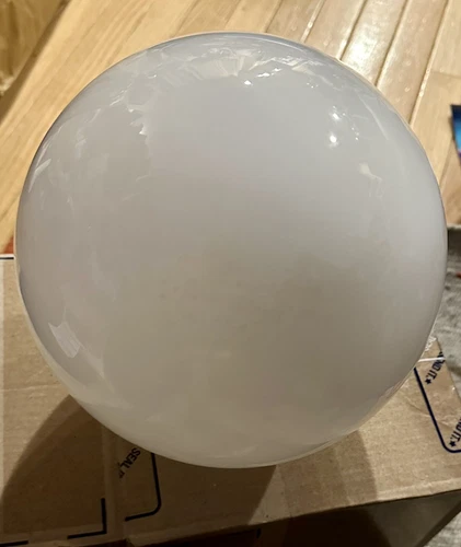 Vintage White Milk Glass Round 8" Globe Light Lamp Shade Cover Replacement