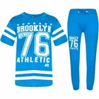 Completi e set da bambino dai 2 ai 16 anni blu 100% cotone