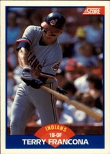 1989 Score #597 Terry Francona - NM