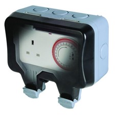 BG WP23TM24 Nexus Storm IP66 1 Gang 13A Time Controlled Unswitched Socket