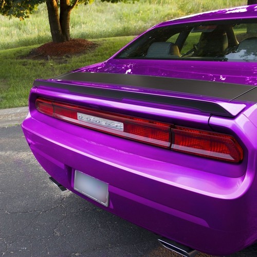 Spoiler Decal Style 3 Black Matte Vinyl Graphics fits Dodge Challenger - Picture 3 of 12