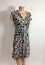 Chaps Floral Midi Dress Womens Medium