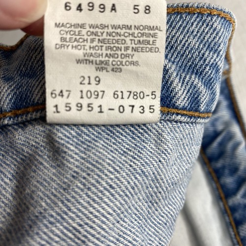 Levi's 951 Jeans Womens 1990s M Orange Tab Relaxed Fit Tapered Leg Size 14 Reg - Picture 3 of 15