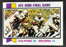 1973 Topps - Dolphins vs. Steelers #138 Pittsburgh Steelers, Miami Dolphins