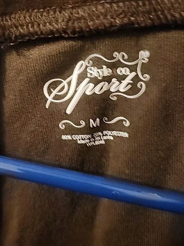 Style & Co Sporty Womens 2pc Dark Brown Jogging Track Suit of M Pants & L Jacket - Bild 14 von 19