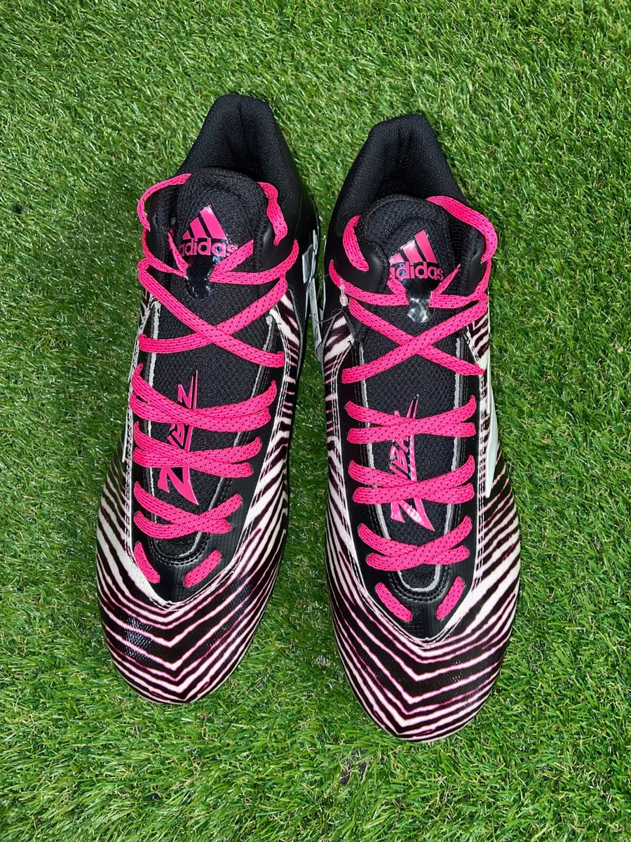 Men s Adidas Freak 20 Zebra Football Cleats Pink Multicolor EF8710 Size 14 NEW