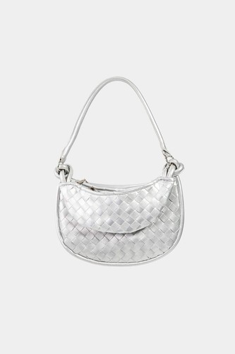 Fame PU Leather Basket Weave Half Moon Bag - Bild 11 von 11