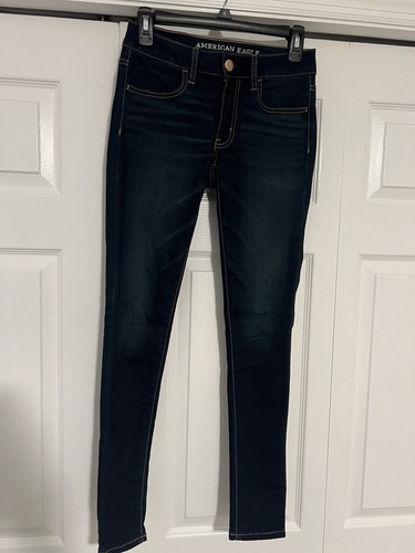 Bridge By Gly Mid-Rise Ankle Skinny Jeans Distressed Dark Wash Size 25