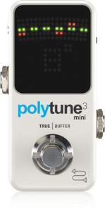 tuner pedal tc bonafide polytune buffer electronic guitar mini