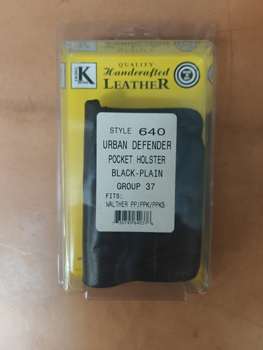 Triple K Urban Defender Leather Pocket Holster- BRAND NEW Fits Walther PP/PPKs - Picture 3 of 3