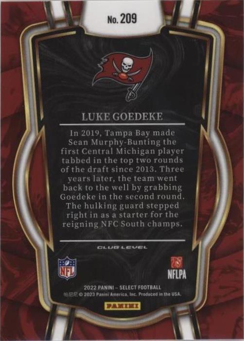 2022 Panini Select Luke Goedeke #209