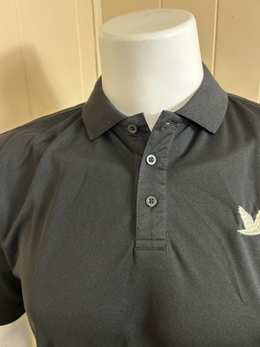 Goose Pride Wawa Employee mens polo shirt Size M Black Short Sleeve Logo - Picture 6 of 10