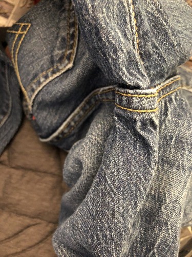 Levi's 501 S Skinny Jeans Size 8 Regular Blue Button Fly Original Vintage Look - Picture 12 of 20