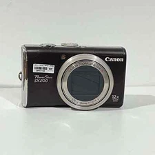 Canon PowerShot SX200 lS 12.1MP 12x Optical Zoom Compact Digital Camera Black