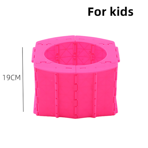 Portable Folding Toilet Camping Commode Potty Car Toilet Bucket Toilet For Kids - Picture 9 of 12