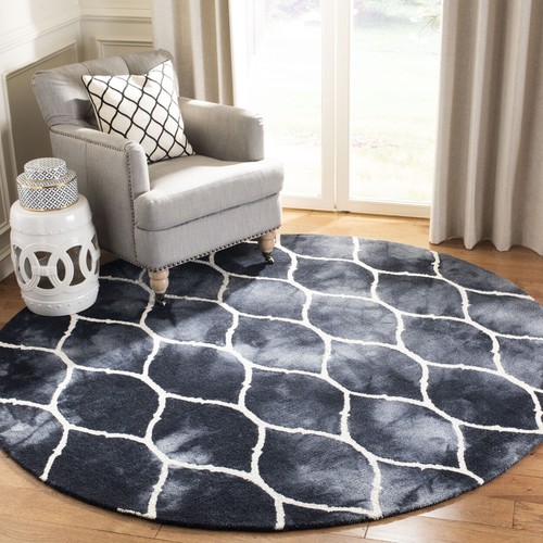 SAFAVIEH Dip Dye DDY685J Handmade Graphite / Ivory Rug - Picture 2 of 20