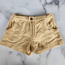 My brother john kids unisex pastel yellow corduroy ribbed shorts sz 5 vintage st