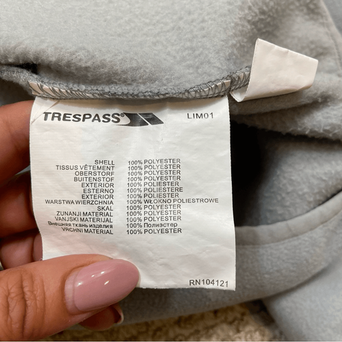 Ladies Grey Trespass Brand Macey Full Zip Fleece Jacket Size Large - Picture 9 of 14