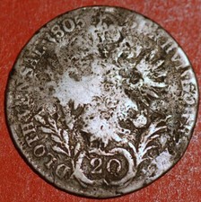 Austria 20 Kreuzer 1805 E KM# 2140