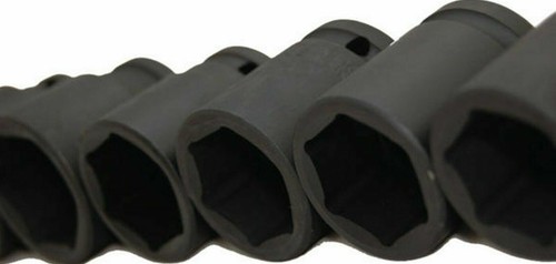 10 pc pcs 3/4" Deep Impact Socket Set 24 - 46mm with plastic case 6 point - Picture 8 of 12