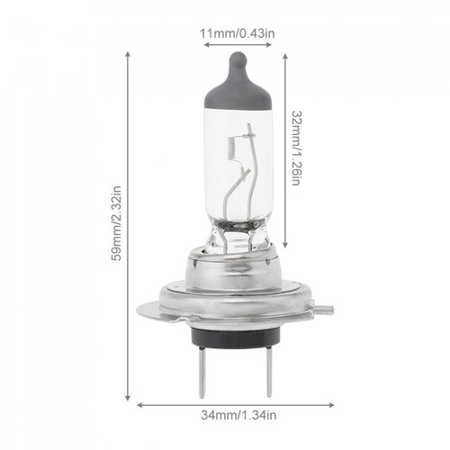 1 Pack 12V H7 Car Xenon Halogen Lamp, Front Headlight Fog Bulb 55W 3500K White - Picture 2 of 9