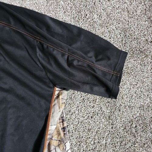 Gamehide CAT Black and Camo Polo Short Sleeve Size 3XL Casual Mens Shirt - Picture 5 of 7