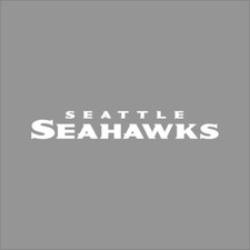 Seattle Seahawks 4 NFL Team Logo 1 Color Vinyl Decal Sticker Window Car Wall
