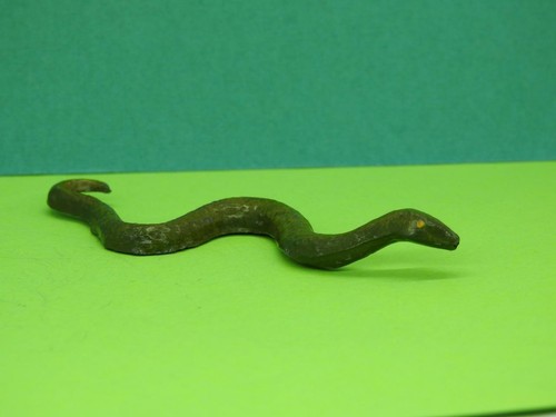 PXYLAND CO 1921-31 SERIE DE ZOO VINTAGE DE PLOMO RARA SERPIENTE VIAJERA - Imagen 9 de 10