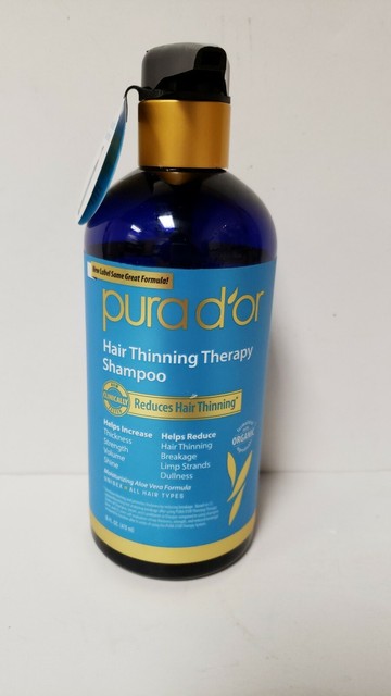 Pura d'or Hair Thinning Therapy Shampoo Original Blue Label Shampoo 16 fl oz