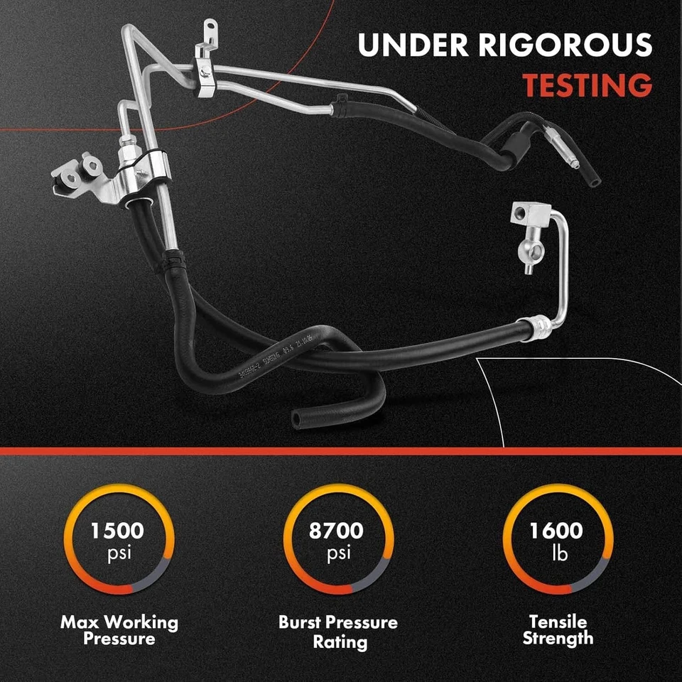 Power Steering Pressure Hose Assembly for Infiniti G35 07-08 G37 08-13 Q60 14-15 - Image 2 of 4