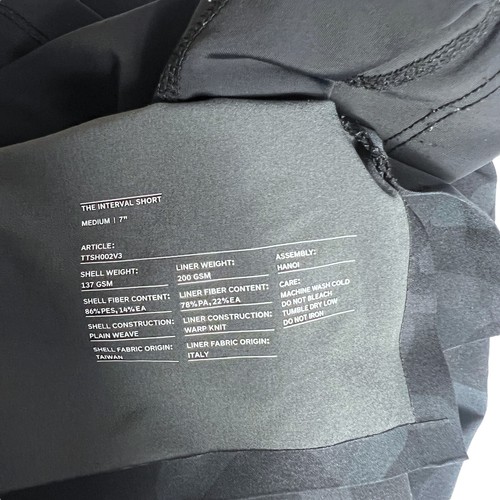 Ten Thousand Clothing Herren The Interval Short gefüttert 7" in schwarz Camouflage Größe M - Bild 5 von 7