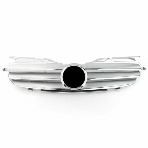 Front Upper Grill 3-PIN For Mercedes Benz R170 W170 SLK Class 1998-2004 Silver - Imagen 4 de 10