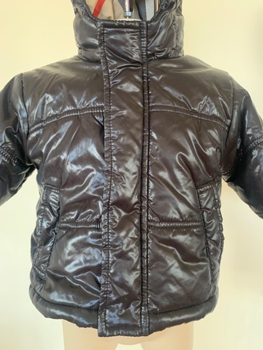 BURBERRY Toddler Little Kids Black Check Hooded Puffer Jacket Coat Outerwear 12M - Picture 6 of 12