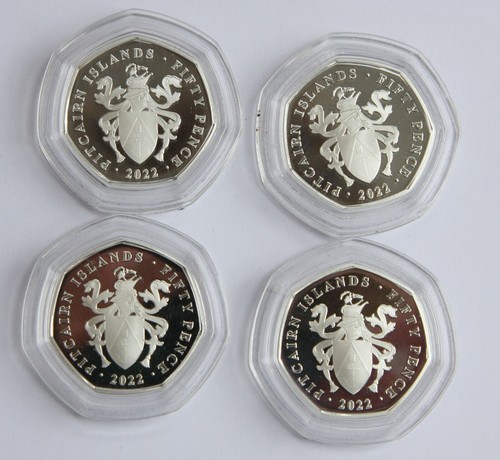 HARRY POTTER 50P FIFTY PENCE set MONETA ARGENTO ISOLE PITCAIRN collezione Studente - Foto 7 di 8