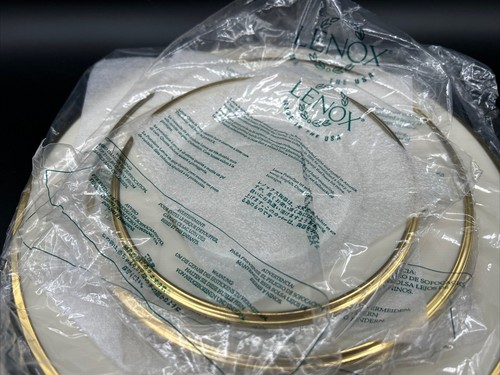 Lenox Dimension Eternal Ivory & Gold Porcelain China 5-Piece Dinnerware Set - Picture 4 of 9