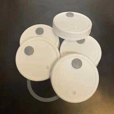 Mushroom Growing Jar Lids - Self-Healing Injection Port & Filter Wide Mouth 3 pc