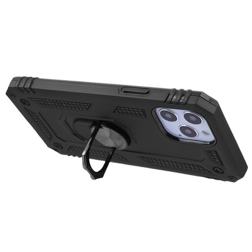 Custodia per iPhone 13 Pro 6,1" supporto anello armatura impatto cover ibrida + Prytool - Foto 5 di 23