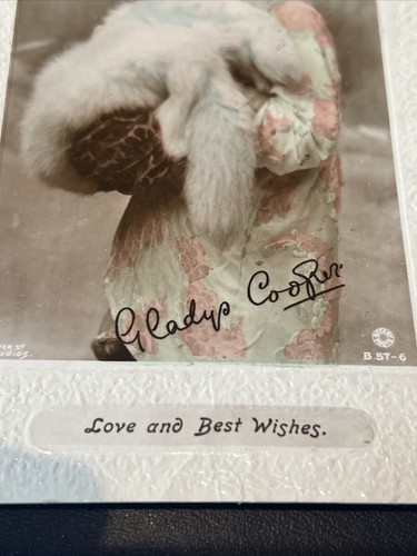 VINTAGE POSTCARD MISS GLADYS COOPER ENGLAND DAME FILM THEATRE ACTRESS - Picture 3 of 5