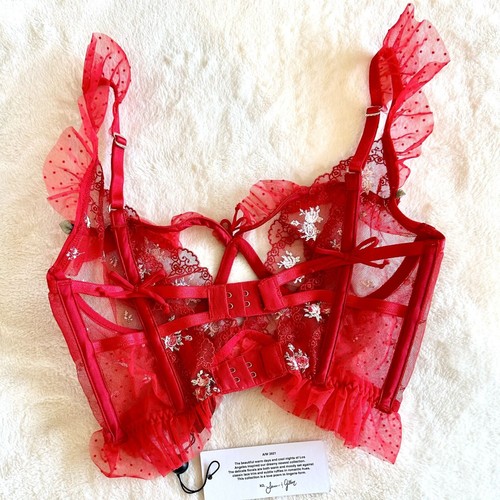 Neu mit Etikett For Love & Lemons Rouge rot Bügel Bustier Top - XXS - Bild 5 von 8