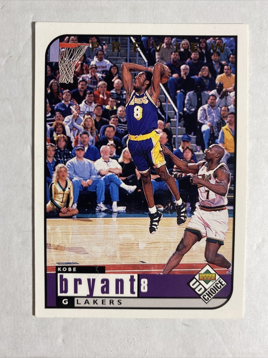🔥🏀 Kobe Bryant Upper Deck UD Choice 1998-99 LA Lakers Card